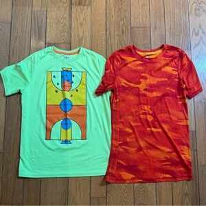 Athletic Works & All in Motion Kids' Tees - Neon Green and Red